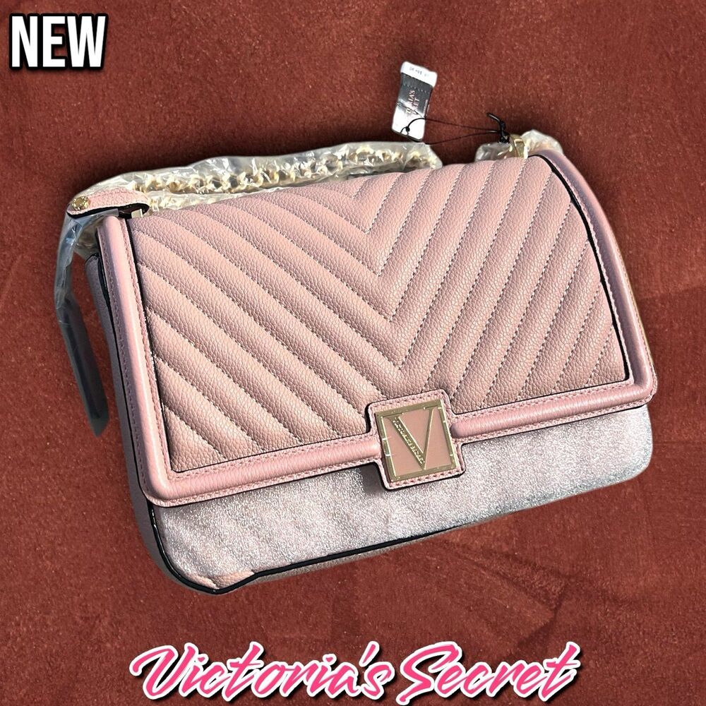 New NWT Victoria’s Secret Chain Crossbody Shoulder Bag Purse – Blush Pink - Picture 5 of 7
